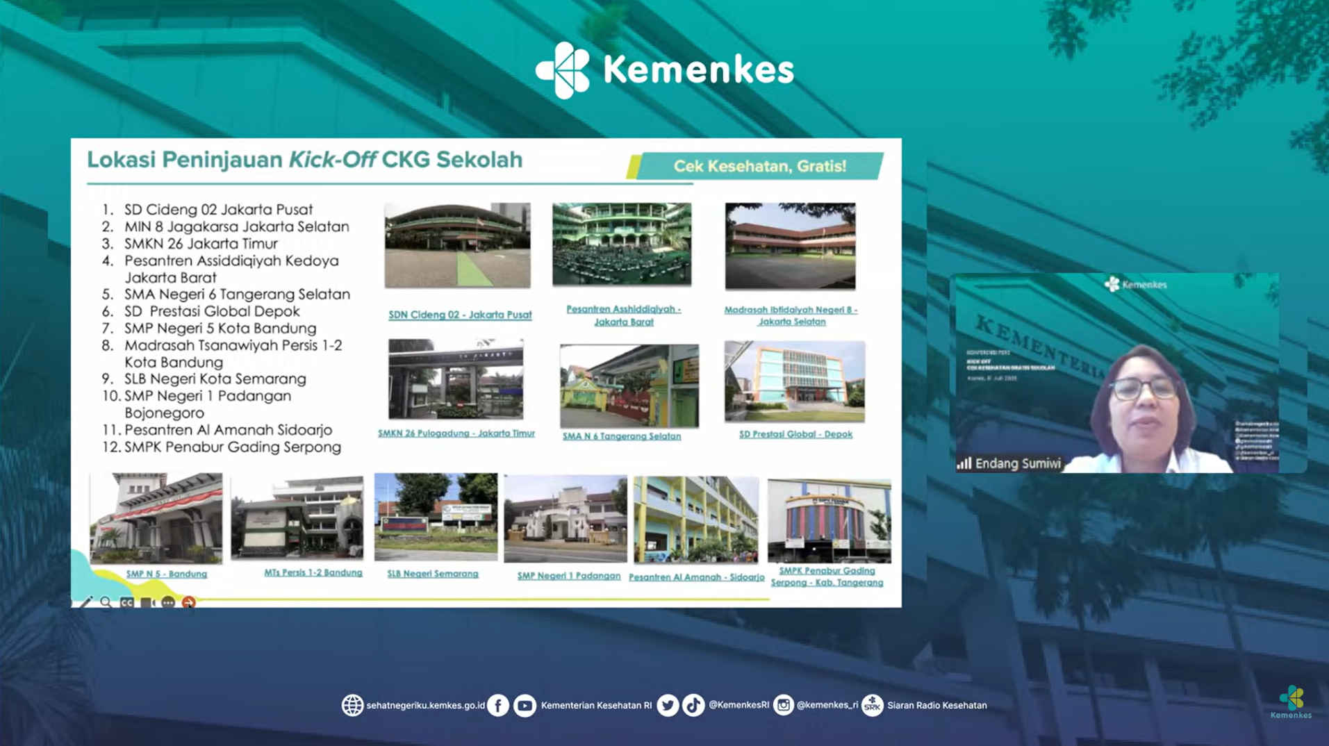 Pemerintah ‘Jemput Bola’ Cek Kesehatan Anak Sekolah, 12 Lokasi Kick-Off Digelar Serentak 4 Agustus